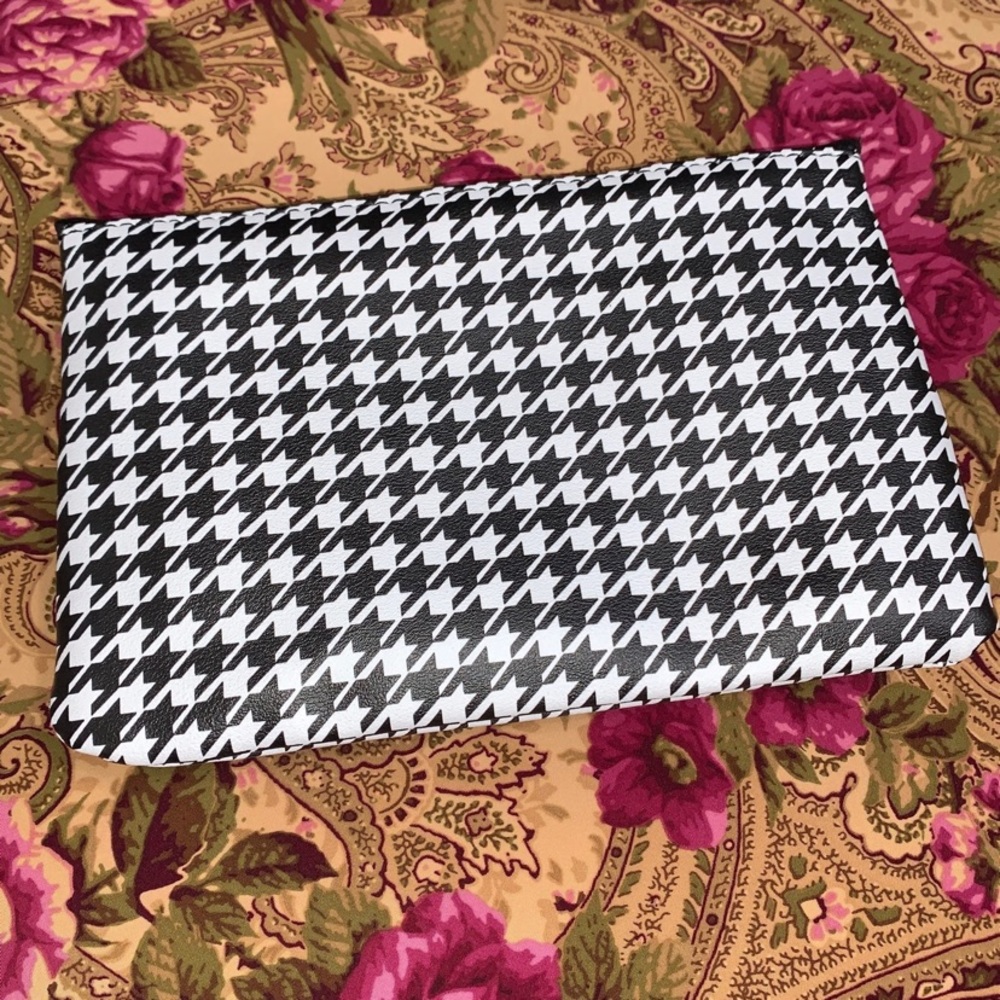 Ipsy Sparkle To Shine Houndstooth Makeup Bag ONLY - Picture 5 of 8